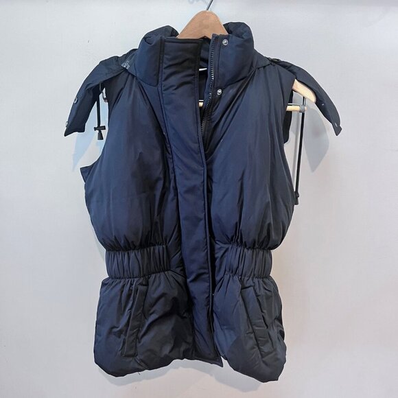 Sweaty Betty Jackets & Blazers - Sweaty Betty Black Hooded Formation Puffa Gilet‎ Down Vest- Sz. XS